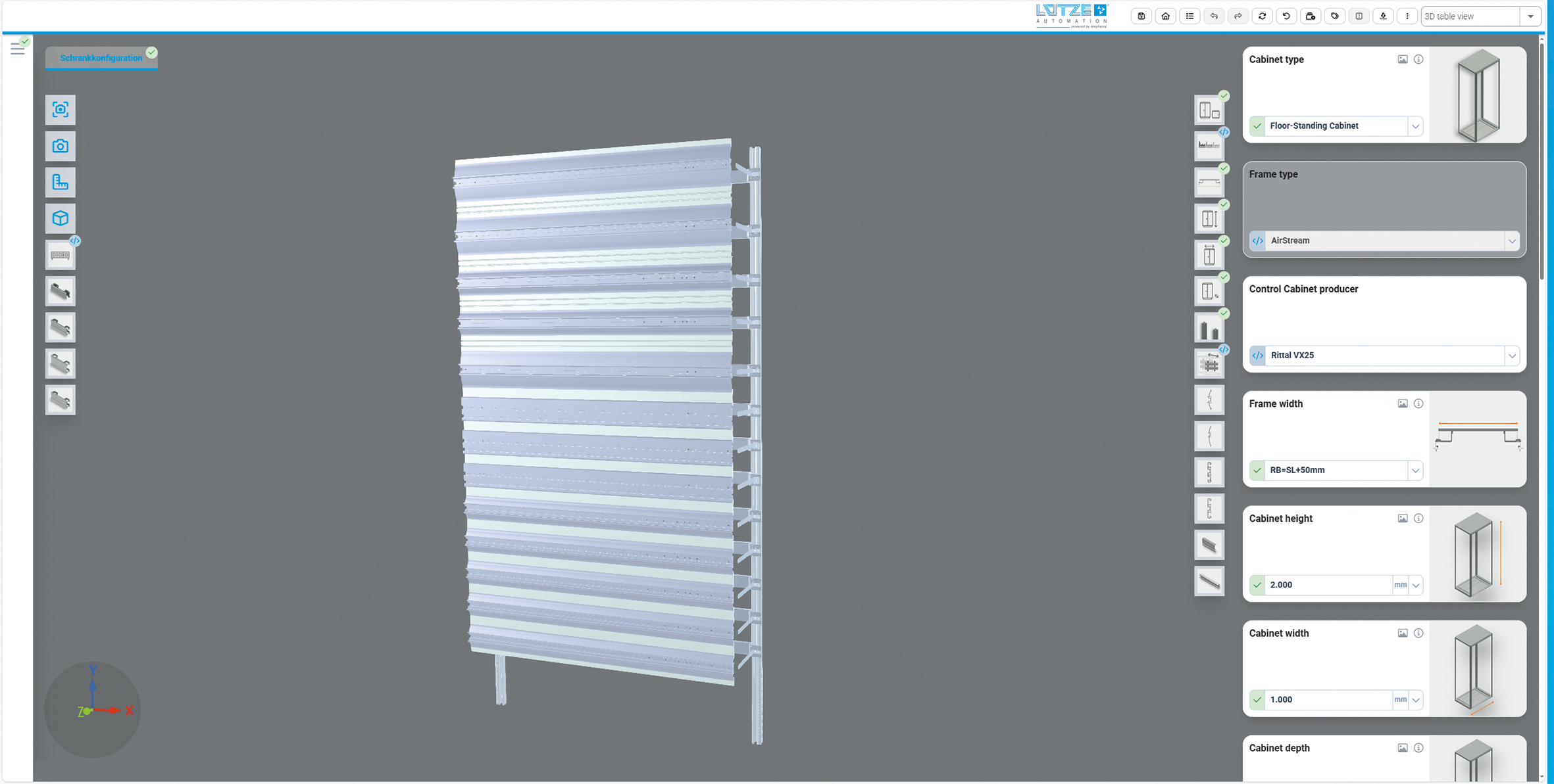 The AirSTREAM control cabinet configurator combines flexibility and efficiency