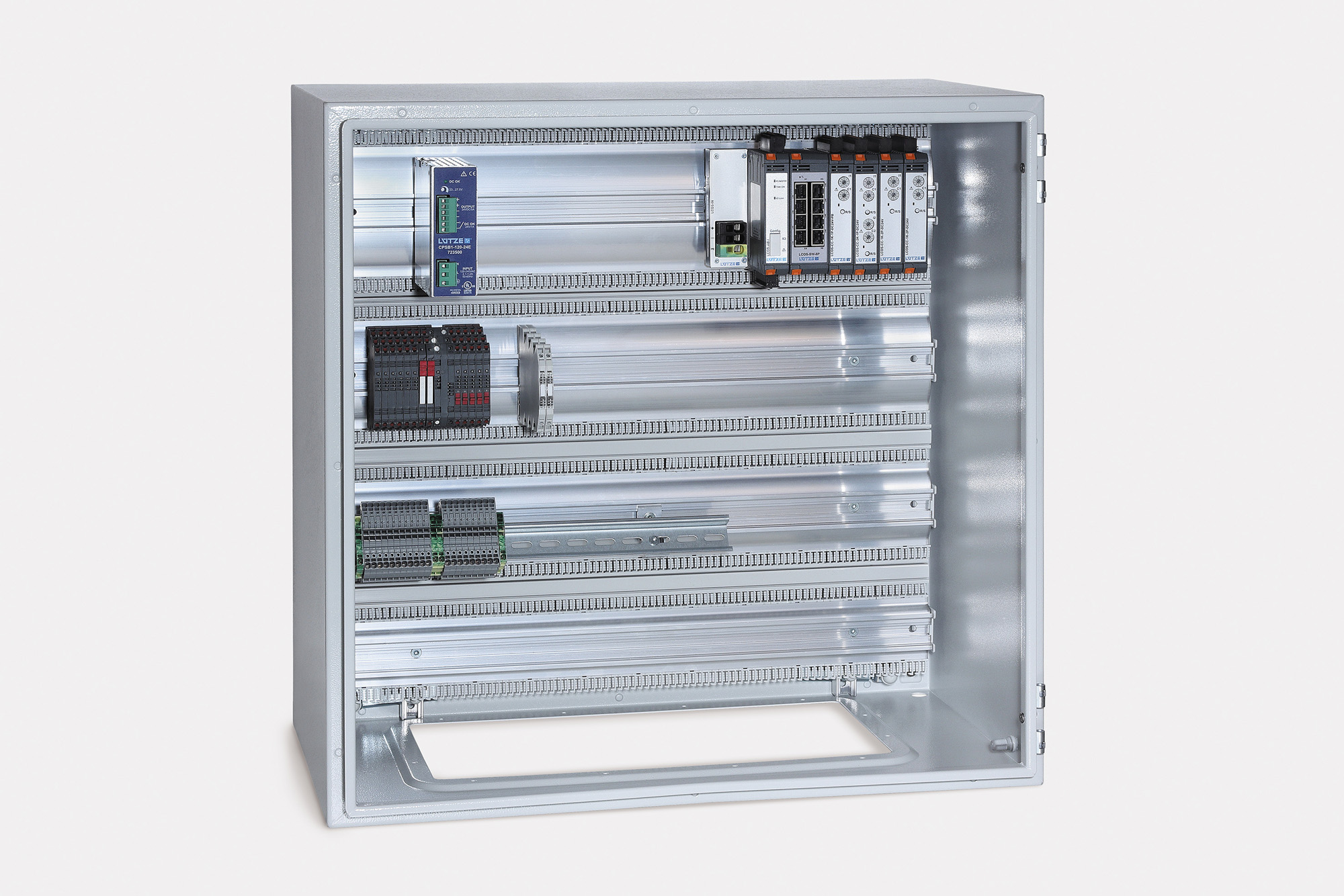 LÜTZE AirSTREAM Compact Verdrahtungssystem: Mehr Platz und Flexibilität in kleinen Schaltschränken.
